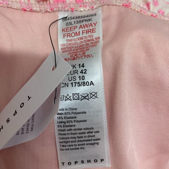 NWT Topshop Floral Smocked Bikini Bottom Swimsuit - Picture 5 of 5